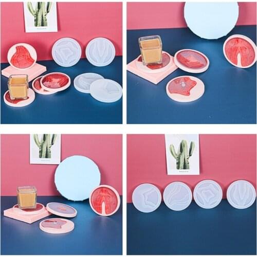 Tray Molds DIY Resin Coaster Molds Silicone Resin Tray Molds Epoxy Resin Casting Molds for DIY Casting Home Decoration
