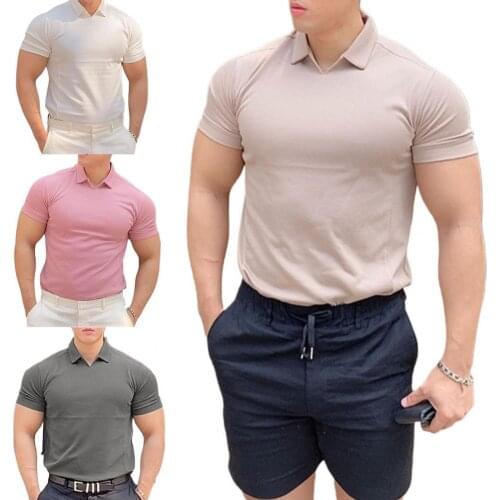 2021 Summer Mens muscle T shirt bodybuilding fitness men tops cotton singlets Plus Slim TShirt Cotton Mesh Short Sleeve Tshirt