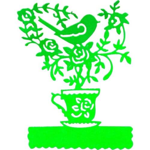 Julyarts Vase Die Cutting Dies Scrapbooking Material Mold For DIY Embossing Scrapbook Album Paper Card Decoration Craft