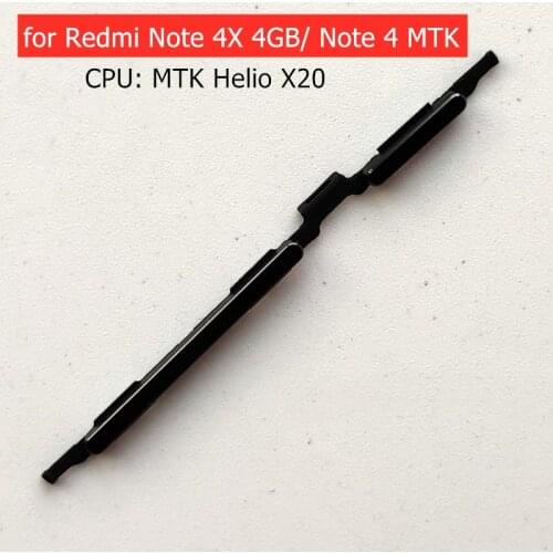 For Xiaomi Redmi Note 4X 4GB/ Note 4 MTK Power Volume Button Side Key Button On Off Switch Key Replace Repair Spare Parts