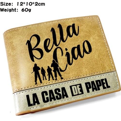 Purse La Casa De Papel Wallet Money Heist Wallet House of Paper Coin Purse Money Bag Wallet Small Purse Wallets