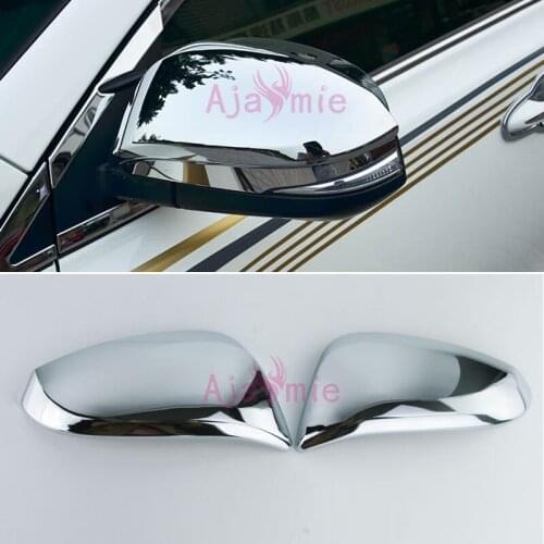 Door Mirror Overlay Cover Trim 2015 2016 2017 Garnish Protector Chrome Car Styling For Toyota Hilux Revo Accessories