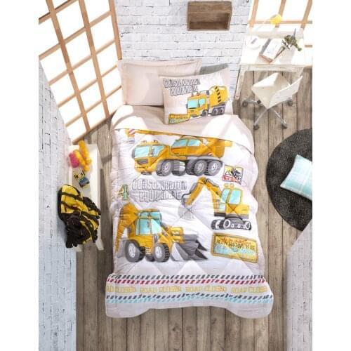 Cotton Box Single Bedding, Bedding Set, Childrens Room Decor, Quilt, Bed Sheets, Pillow Cases are manufactured in Turkey