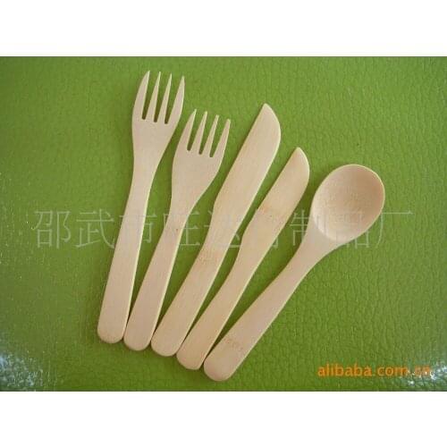 Factory direct high-quality fine qualities of bamboo tableware Western cutlery spoon bamboo