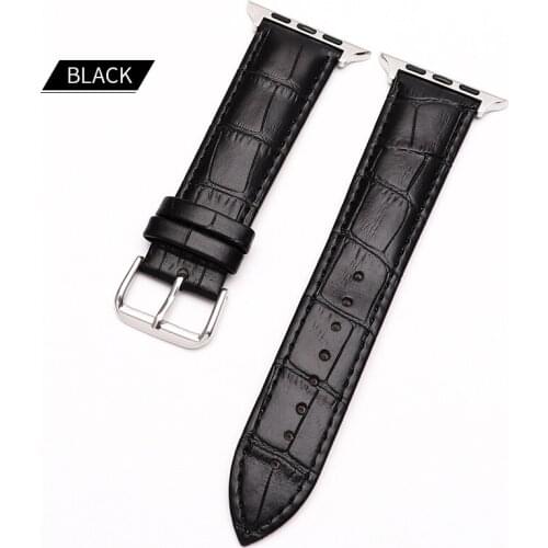 Genuine Leather Buckle Strap Watch Band Charm Apple Watch 38mm Strap For iWatch 1 2 3 Series Accessories
