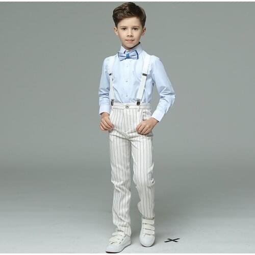 Flower boys school uniform formal suit kids blazer boys lapel wedding suits Childrens Day Tuxedo Prom Dance Performance Costume