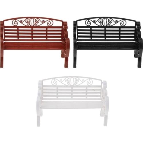 Park Benches Model Train 1:6 Scale Bench Chair Settee for Model Train Scenery Railway Layout