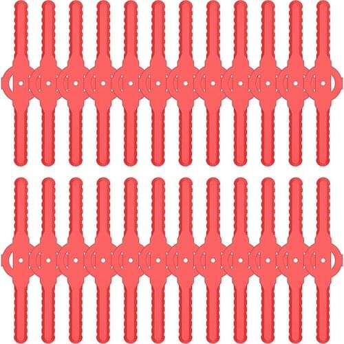 String Trimmer Head Blades Replace , 24 PC Plastic Cutter Blades Replacement for Cordless Grass Trimmer