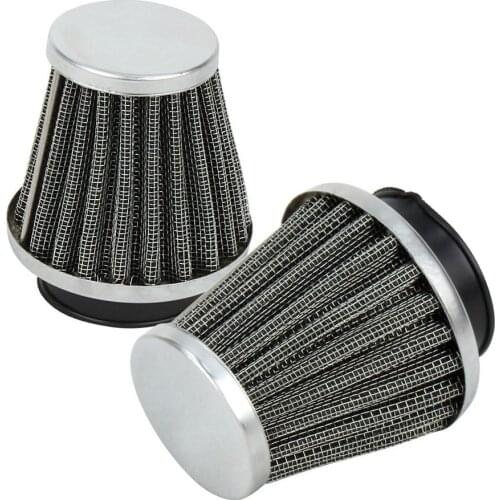 2 PCS Universal Motorcycle Clamp-on Air Filter Cleaner Case for YAMAHA HONDA SUZUKI KAWASAKI 39mm 42 48 50 52 54 60