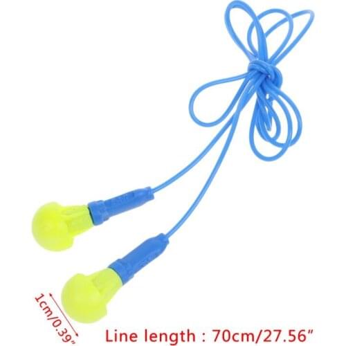 Soft Foam Corded Ear Plugs Hearing Protection Noise Reduction Earplugs Reusable