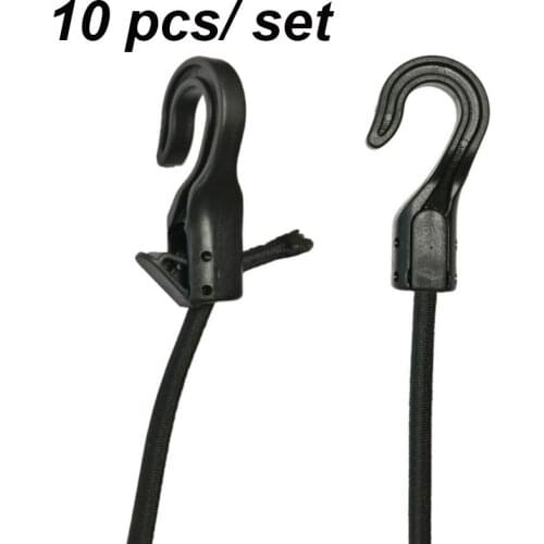 10pcs/set Open End Cord Hooks Snap Boat Kayak Motorcycle rope Buckle camping tent hook outdoor camping equipemnt