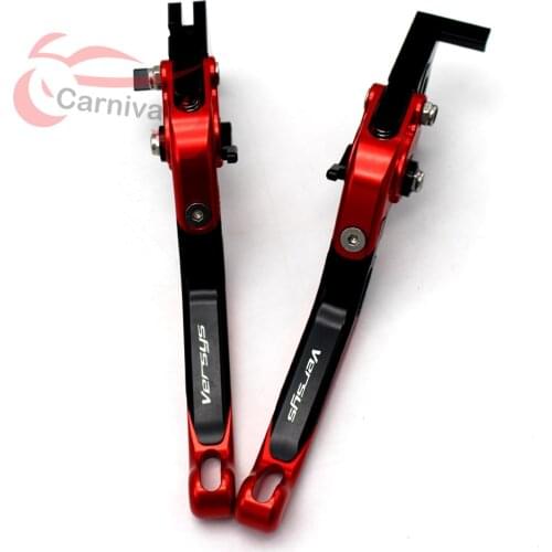 Para Kawasaki VERSYS (650cc) 2015-2018 logotipo láser (Versys) 17 colores CNC ajustable plegable mango de freno de motocicleta