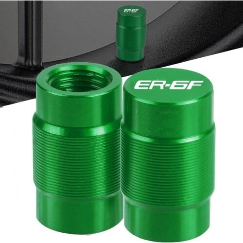 For KAWASAKI ER6F 2004 2005 2006 2007 2008 2009 2010 Motorcycle Accessories ER-6F CNC Vehicle Wheel Tire Valve Stem Caps Covers