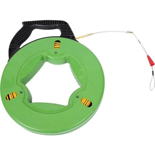 Plastic-Coated Electrician Glass Fiber Fish-Shaped Cable Puller Dark Pipe Cable Puller Threader Through Wall Line