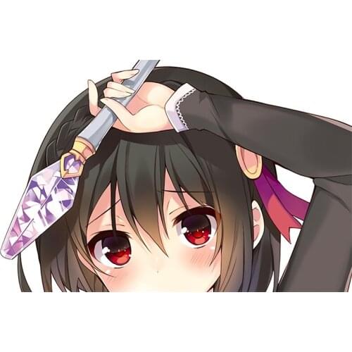 Fuzhen Boutique Decals Exterior Accessories Konosuba Window Trunk Car Stickers Waterproof Anime Personality JDM Decal PVC