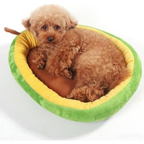 Creative Kennel Cat Nest Cute Kennel Warm Cotton Avocado Modeling Dog Bed Mat Sofa Pet Cat Bed For Dogs Fruit Bed