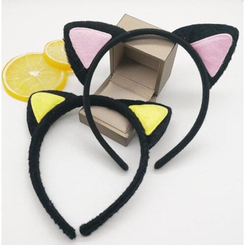 Cute Kids Girls Women DIY Headband Cat Fox Cosplay Hairbands Animal Ear Hair Wear Birthday Party Head Accessories Christmas