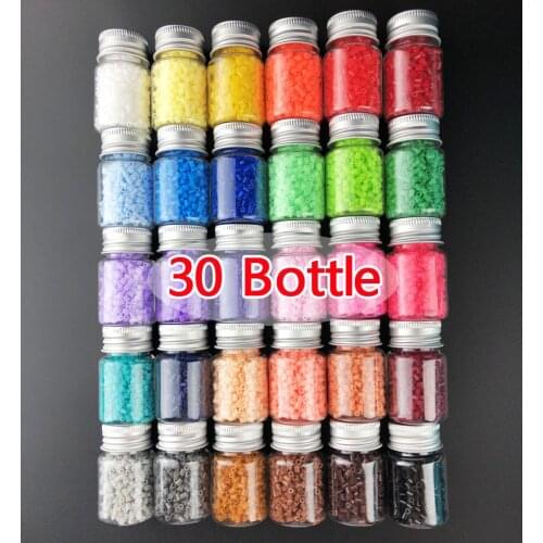 30 Bottle Perler Mini Beads diy toy 2.6mm Hama Beads for Children Educational jigsaw puzzle DIY Toys Fuse Beads Irion Pegboard
