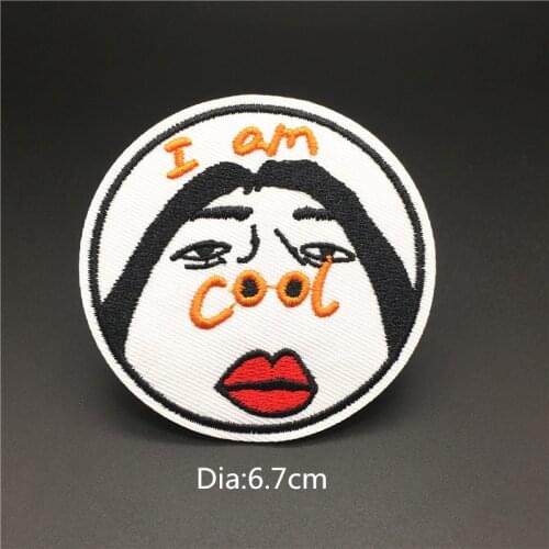 New Arrival DIY Embroidery Patch Badge Funny Cool Type Iron On Patches For Clothing Stickers Decoration On Clothes Stripes