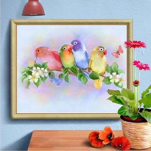 New Arrival Full Drill Square/Round Diamond Painting 5d Animal Cross Stitch Embroidery Bird Diamond Art Home Decor Gift