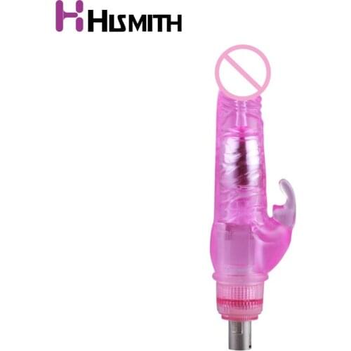 HISMITH New Rabbit Vibrator Stimulate Vibrating Attachment for Automatic Sex Machine 24cm Length 3.5cm Width Sex Toys for Women