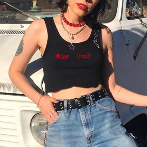 Oioninos Casual Comfort Summer Printed Sleeveless Women Top High Quality Black Sexy Casual Female Tank Shirt Party Gifts