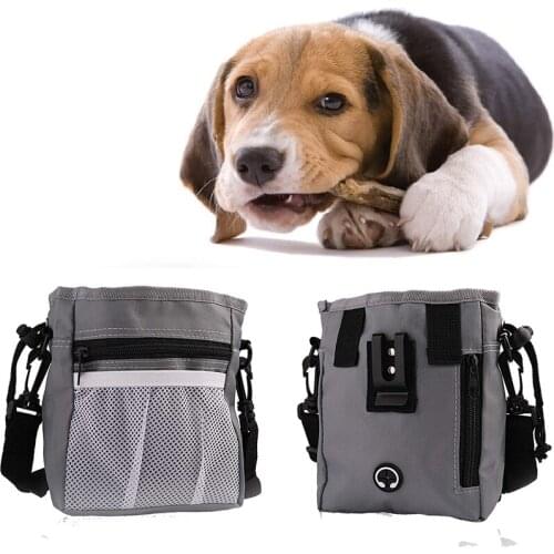 Portable Dog Training Treat Snack Bag Pet Toys Food Poop Large Capacity Bag Pouch Pet Hands Free Training Waist Bag Pet Product