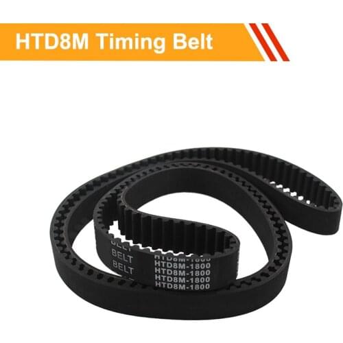 HTD8M Timing Belt 8M-1680/1696/1704/1720/1728/1760/1768/1776/1784/1792/1800mm Transmission Belt For 8M Timing Pulleys