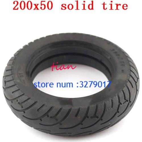 2019 Mini folding electric scooter balancing car tires with slotted up 8 inch tire, small dolphin 200X50 solid tire