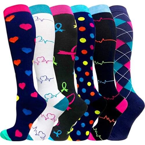 Unisex Sport Socks Support Athletic Running Pregnancy Health Socks Cotton Mens Socks Compression Socks Colorful Dress Socks