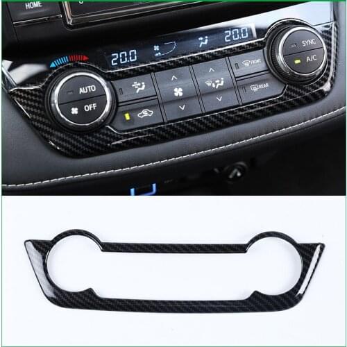 Car styling FOR TOYOTA RAV4 2014 2015 2016 2017 AC SWITCH CONTROL PANEL COVER TRIM MOLDING FRAME GARNISH AUTO ACCESSORIES