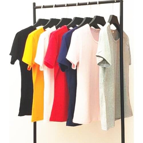 Womens girls students short-sleeved shirt summer cool loose thin top shirt