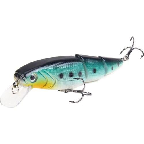 1PCS Minnow Fishing Lures Multi-section Hard Bait110mm/15g Artificial Lure 3D Eyes Wobblers Sea Fishing Carp Perch Fishing Tools