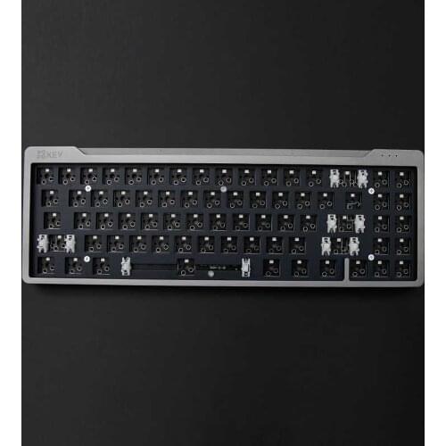 Wireless BT Hot Swap Type-c Mechanical Keyboard DIY Kits 71 RGB PCB Plate Steel Plate Stabilizer Aluminum Acrylic Shell