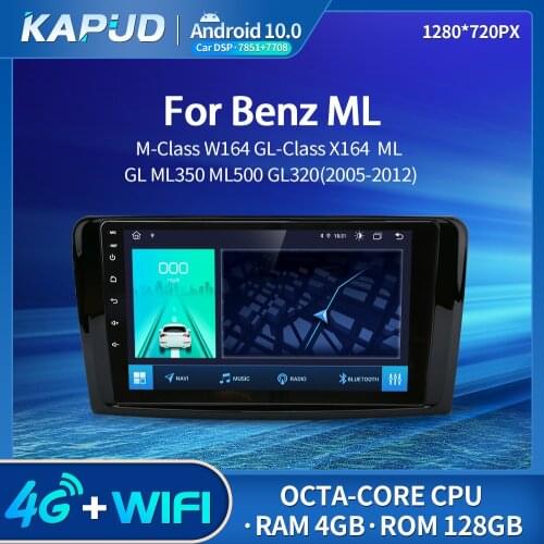 Kapud Android 10 Car Multimedia Video Player Radio 9" For Mercedes Benz ML M-Class W164 GL-Class X164 Stereo GPS Navigatio GPS