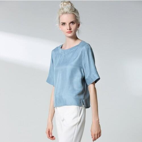 Женские шелковые рубашки BAQCN China At AliExpress