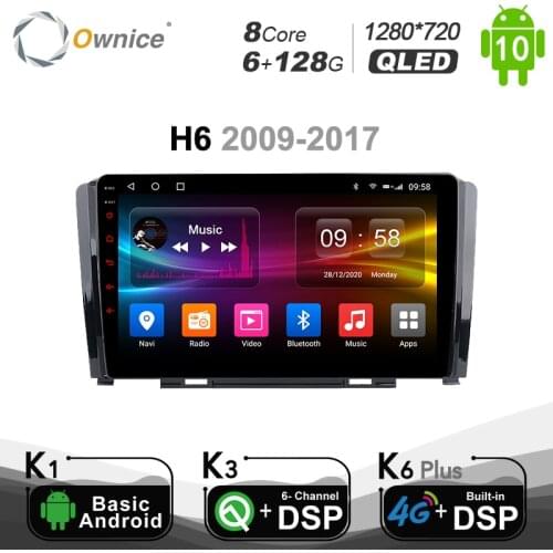 Carplay PX6 1280*720 8Core Android 10 Car DVD Player For Great Wall Hover Haval H6 2009-2017 Navigation GPS 4G LTE SPDIF Radio