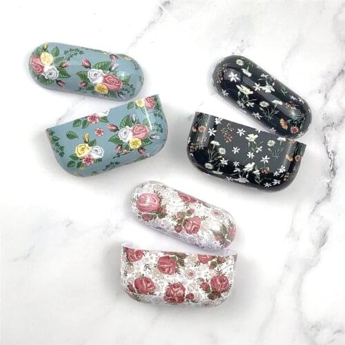KJOEW For airpods 3 Floral water pattern pattern earphone cover PC floral Case protection for airpods pro wiesless earphone case