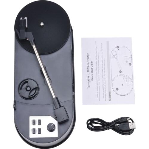 Ezcap613P USB Turntable Vinyl LP Record Player Convert Vinyl Song To MP3 Converter Recorder Playback Music with Speaker