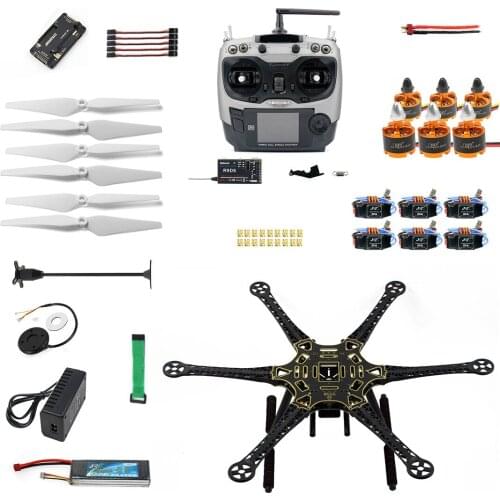 F08618-N Assembled HMF S550 F550 Upgrade RTF Kit with Landing Gear & APM 2.8 Flight Controller GPS Compass No Gimbal