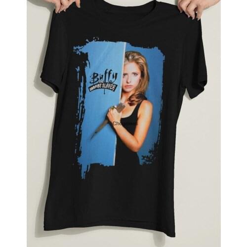 Find 1998 Buffy the Vampire Slayer RETRO STYLE top tee vintage T Shirtlong sleeve Retro T shirt
