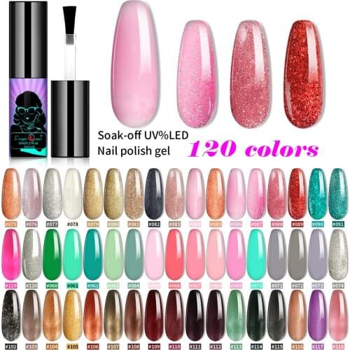 Nail Gel Polish 5ml 120 color 2020 New lipstick All For Nails Art Manicure Semi Permanant Nail Gel LED&UV Polish Varnishes