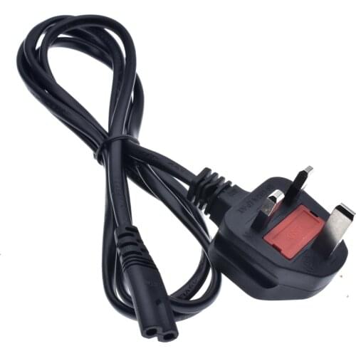 Figure 8 AC power cord Schuko BS1363-A UK type right angled to IEC C7 Power lead cable for samsung Philips Sony LED TV