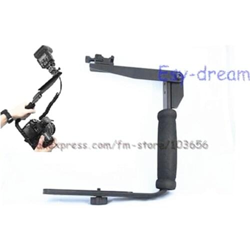 Camera Flash Bracket handle arm holder Grip stand for Canon Nikon all DSLR DC Multi-Angle with comfortable Sponge Grip