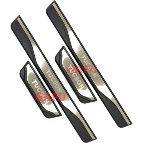 Door Sills Scuff Plate Guards for Hyundai Tucson NX4 2021 2022 2020 Door Sill Strip Threshold Protector Stickers Car Accessories