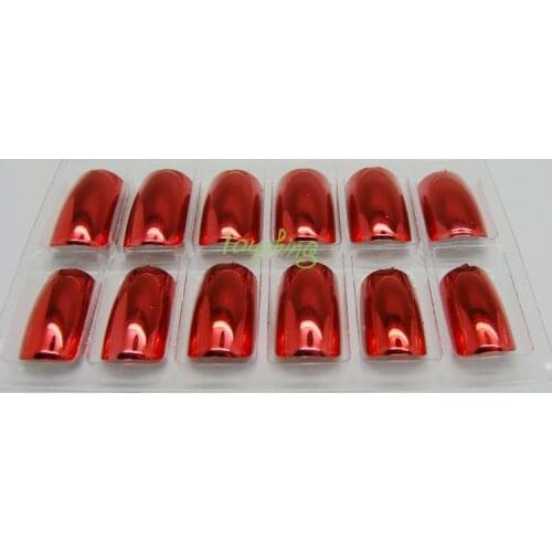 2014 newFree Shipping | Wholesale 70Pieces Metallic Color False French Nail Tips #03