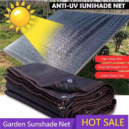 New 80% Black Shade Mesh with Perforations Garden Sunshade Net UV Protection Sun Sails Plantation Pavilion Car Cover Sun Shelter