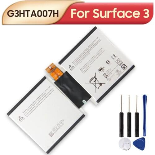 Original Replacement Tablet Battery G3HTA007H For Microsoft Surface 3 1645 Surface3 G3HTA003H G3HTA004H 7270mAh with Tools