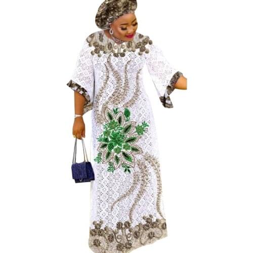 African Dresses For Women Spring Autumn Africa Clothing Long Sleeve Dress Sexy O-Neck Perspective Slim Dress Office Lady Party