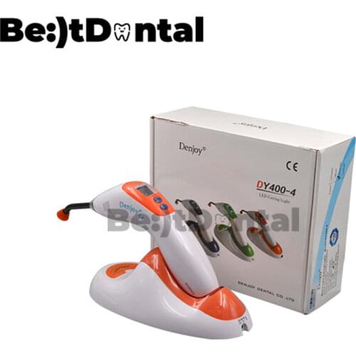 Denjoy DY400-4 Dental Equipment Orthodontics Orange Wireless Cordless Light Curing Dental Lamp Led Curing Light
